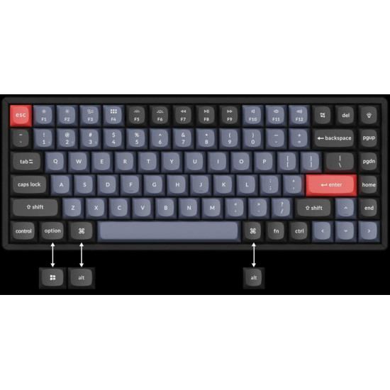 Keychron K2 Pro (K2P-J3) QMK/VIA Wireless Mechanical Keyboard-Brown Switch (Hot-Swappable) US Layout